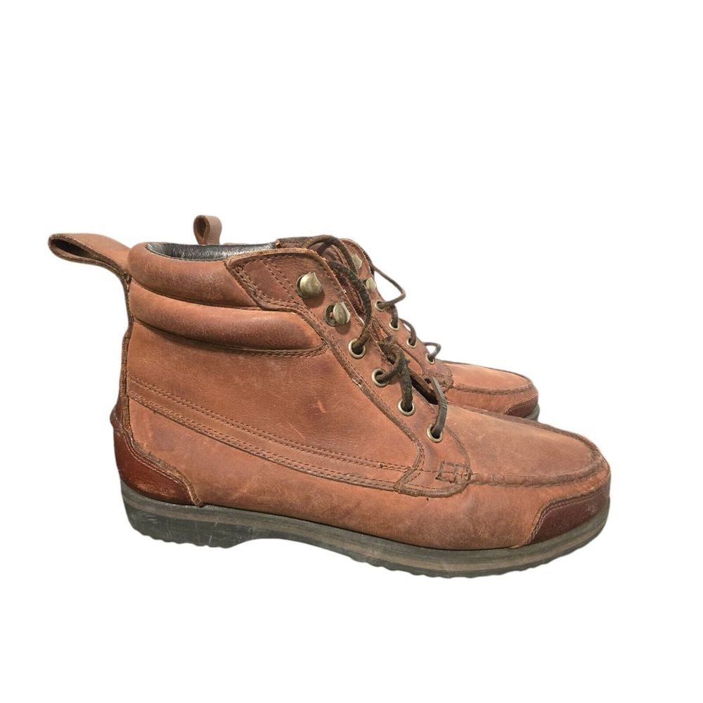 RJ Colt Brown Leather Mens Nomad Chukka‎ Ankle Boots Size 8